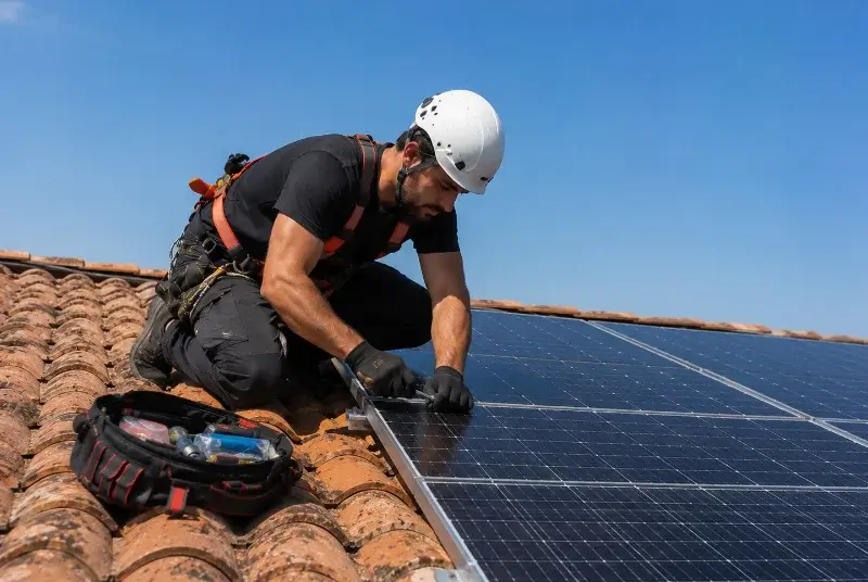 Maintenance et monitoring de panneaux solaires à Aiguefonde
