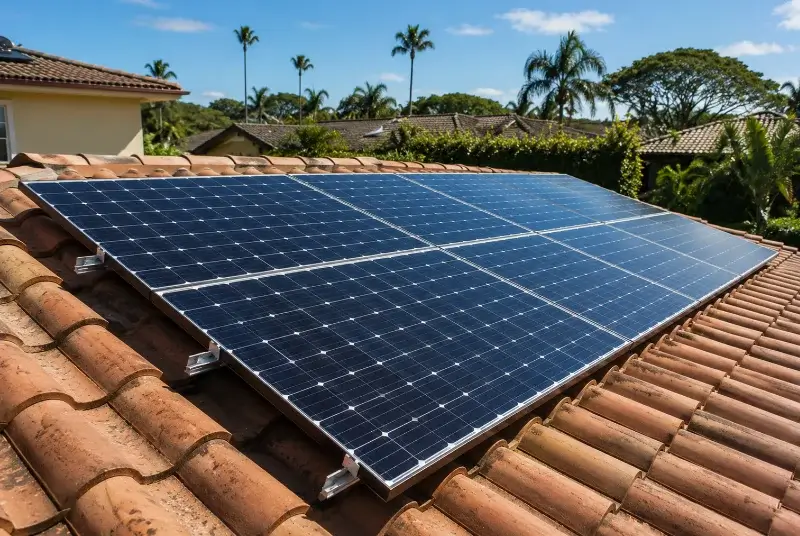 Installation de panneaux solaires à Aiguefonde